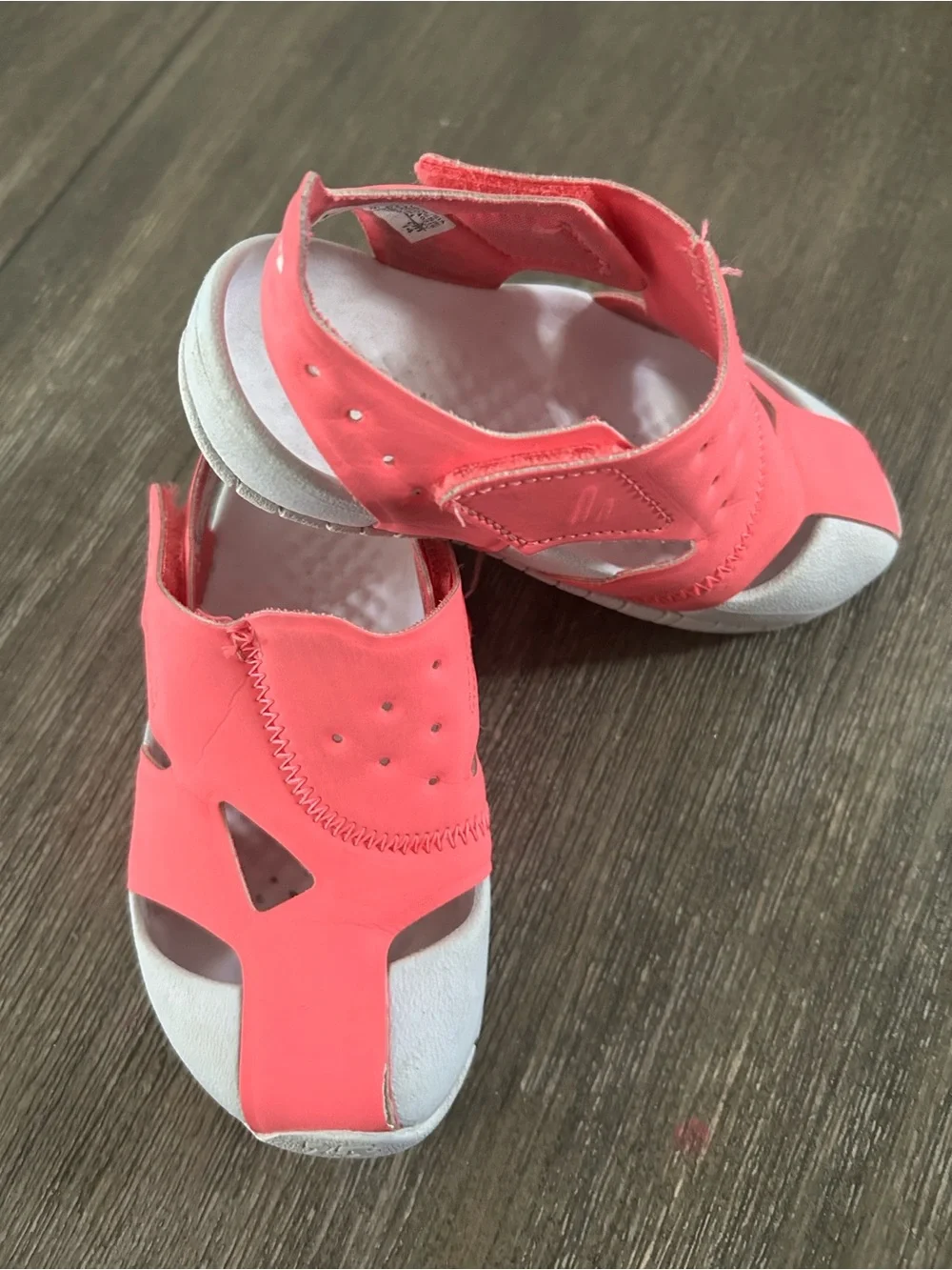 Air Jordan Sandals , Gently Used, Size 8 For Little Girls.